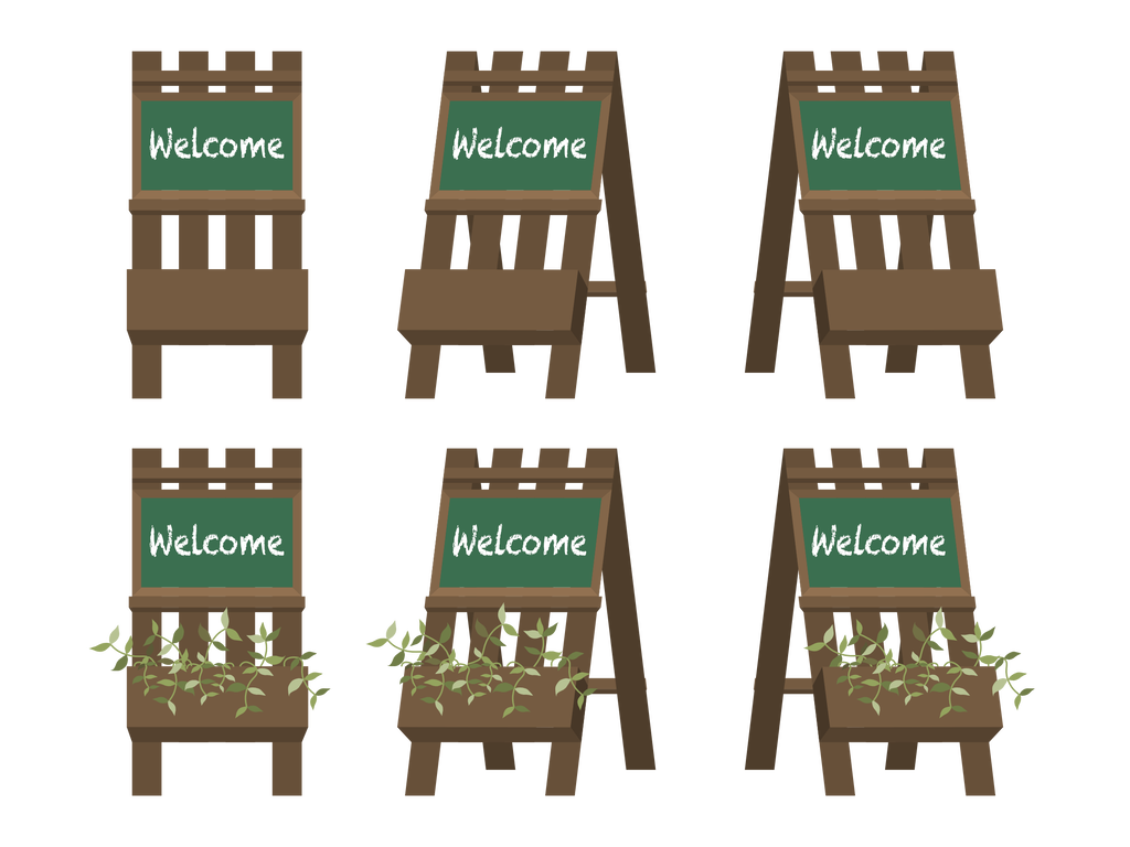 Welcomeの看板のイラスト ユックリッピ 絵本の木 ビオトープ Welcomeの看板のイラスト ユックリッピ 絵本の木 ビオトープ