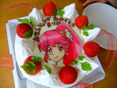 祝まりちゃん3歳 プリキュア キュアラブリーのケーキ Haconiwa 祝まりちゃん3歳 プリキュア キュアラブリーのケーキ Haconiwa
