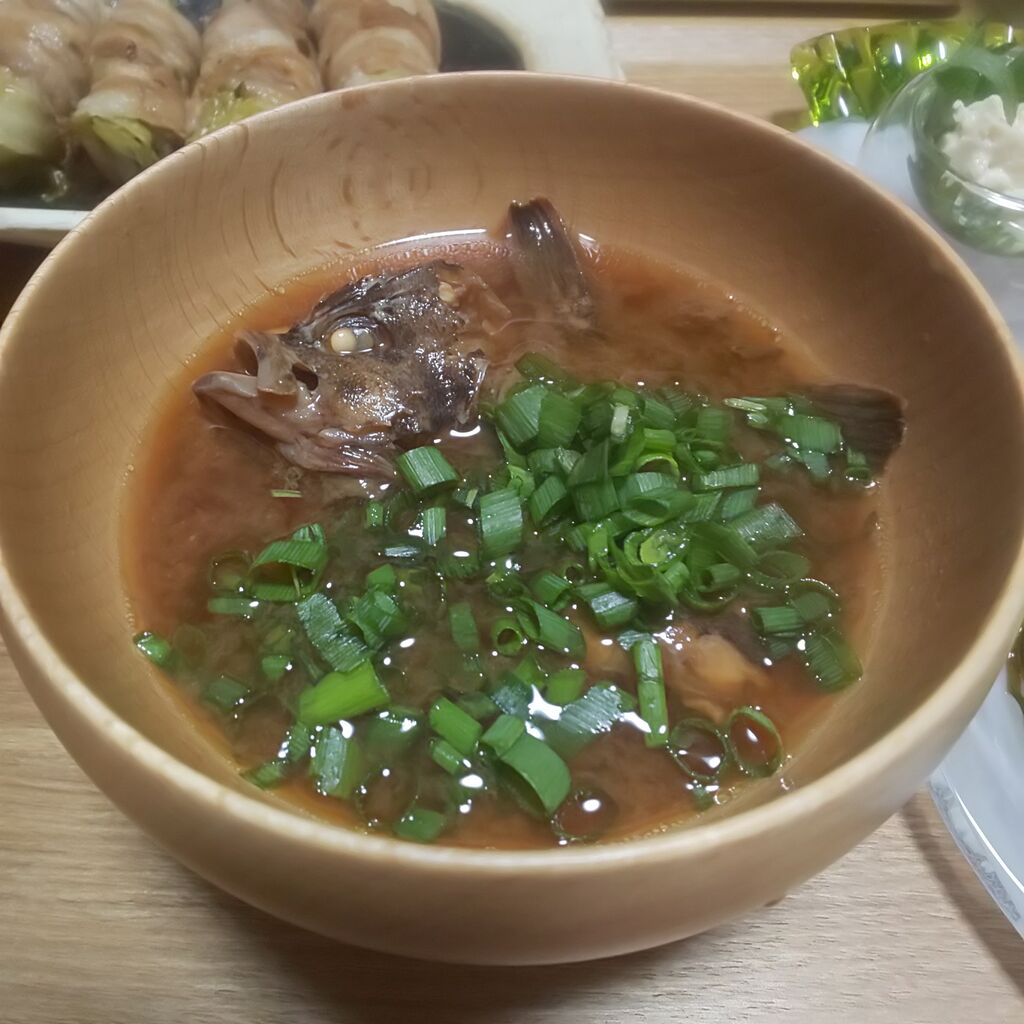 ゆこぶーの食いしん坊万歳 愛知県師崎港釣り56 カサゴ味噌汁