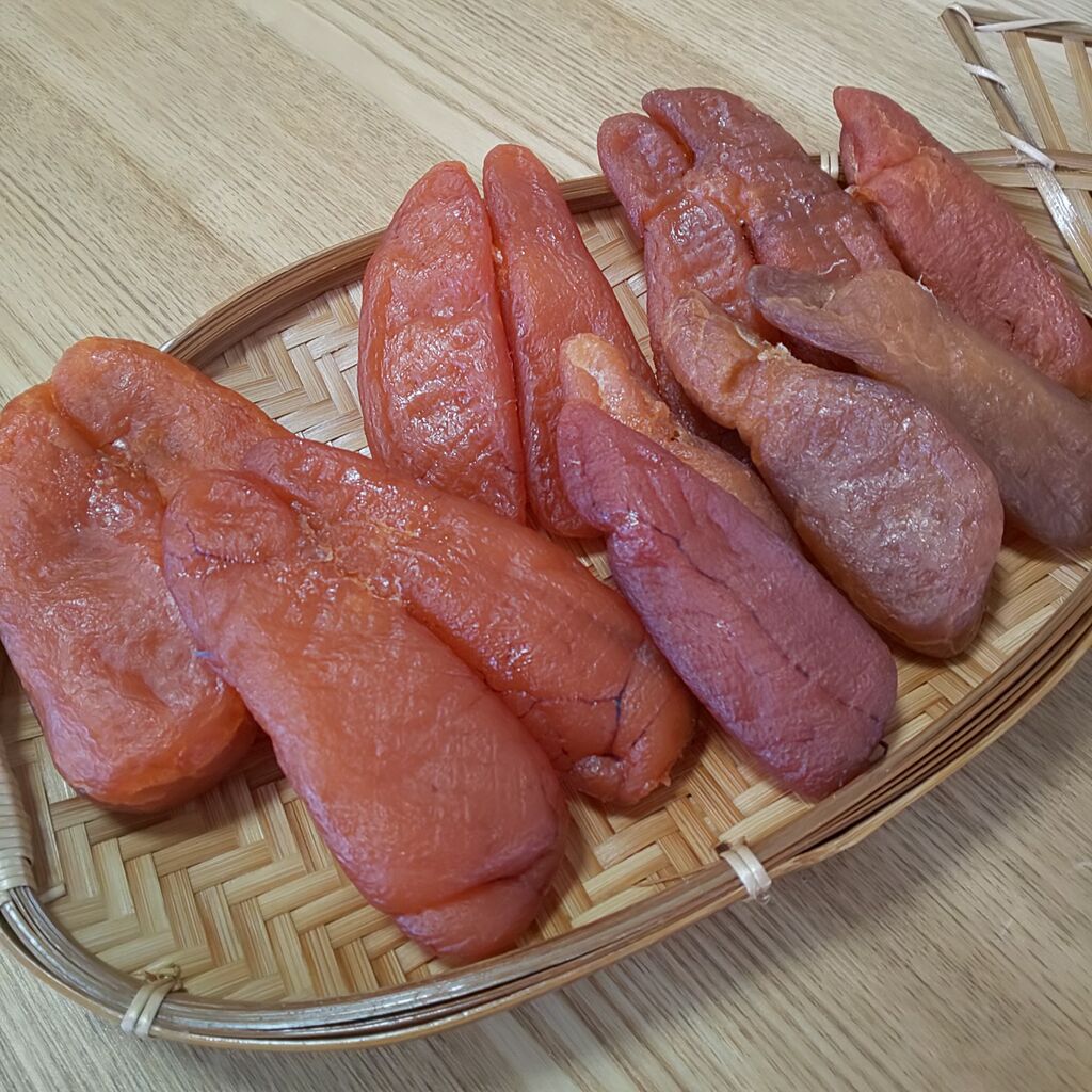 ゆこぶーの食いしん坊万歳 自家製 タラコのカラスミ ゆこぶーの食いしん坊万歳 自家製 タラコのカラスミ
