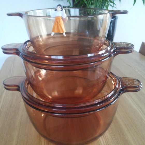 VISION ビジョン CORNING FRANCE 2個セット20㎝＆15㎝ vision