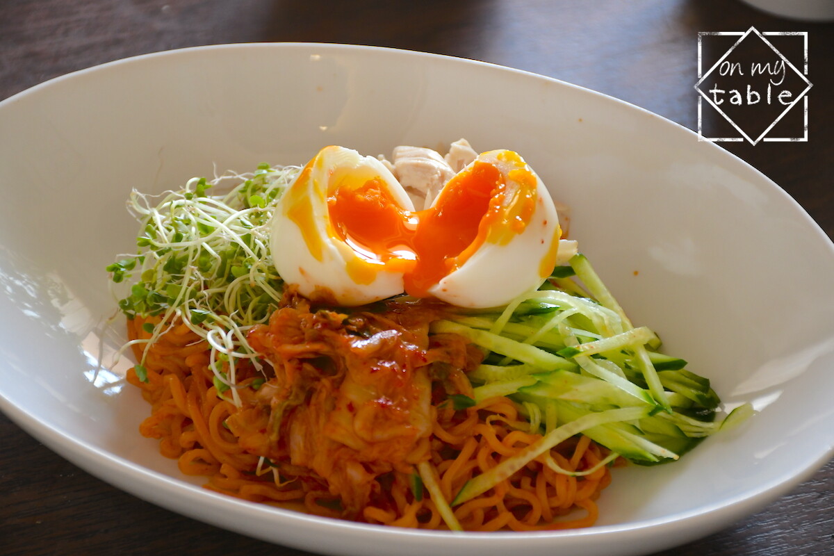 お家で作れる、簡単ビビン麺と半熟卵の作り方 at my kitchen(レシピブログ)