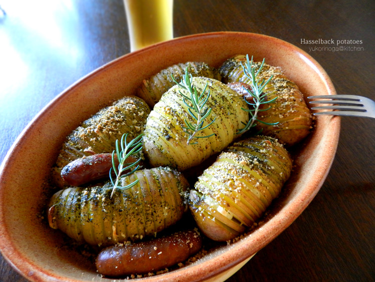 時短で簡単 ハッセルバックポテト でビールうまうまですねん At My Kitchen レシピブログ
