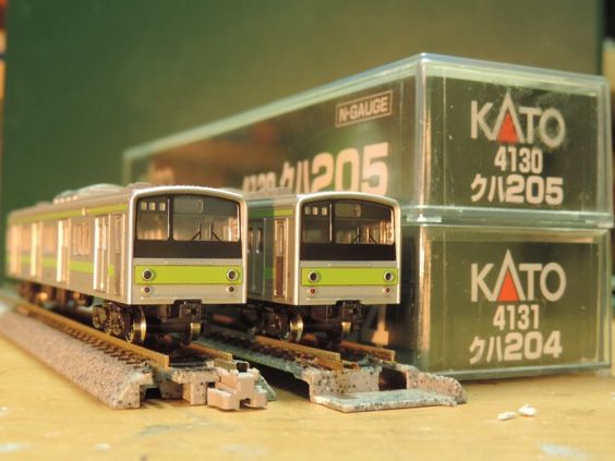 カトー 205系 直流通勤形電車 山手線色 スカート付き 8両セット