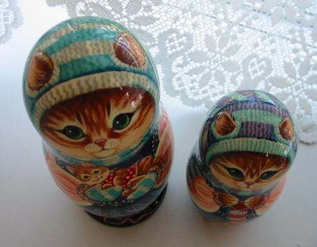 ねこマトリョーシカ =＾人＾= : ゆめゆめ人形館