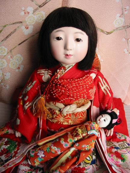 鬘替え人形 ミニチュア鬘６個 市松人形 日本髪 結髪-
