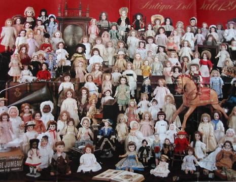 星ビルカレンダーを飾ったアンティークドールたち Yahoo!オークション -「星ビル」(ビスクドール) (人形