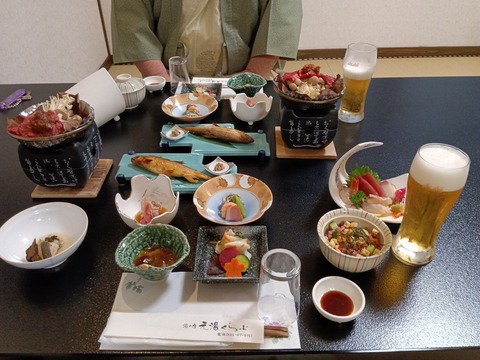 小安峡温泉　湯の宿 元湯くらぶ  夕食編