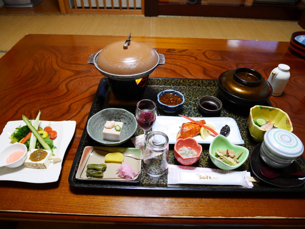 川渡温泉 旅館ゆさ 夕食編 湯めぐり満喫旅