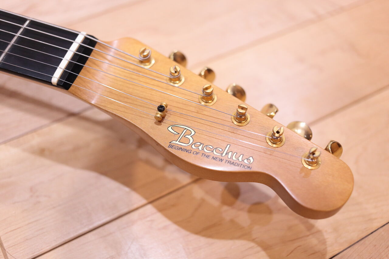 希少 Bacchus テレキャスター フロントP90タイプ ゴールドパーツ仕様 希少 ゴールドパーツ仕様 Bacchus テレキャスター フロントP90