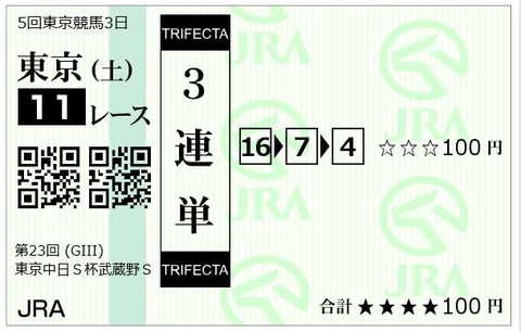 武蔵野S三連単