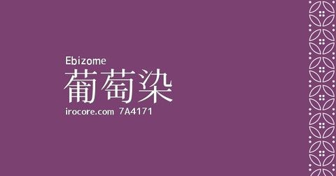 葡萄染(えびぞめ)