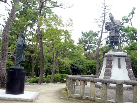 織田信長 濃姫像 清州城公園