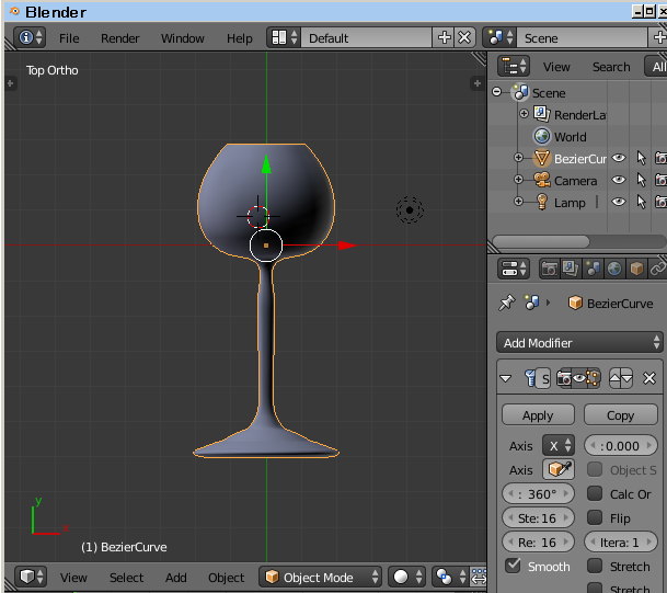 ワイングラス スクリュー スピンの二つの方法で作成しました 思いつくままに 羽鼠昆糞投記