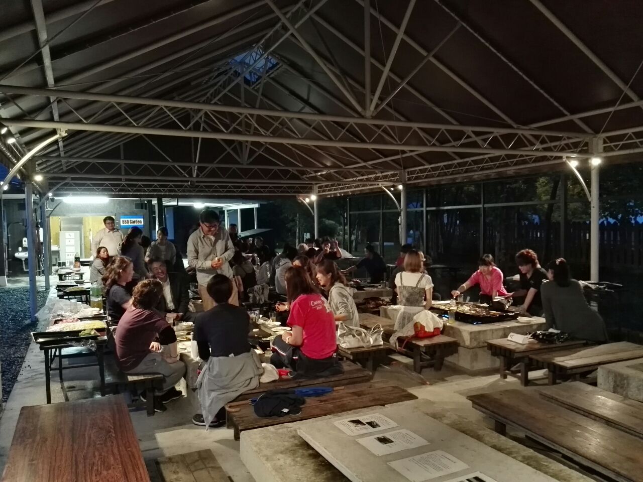 社内bbq 開催 夢咲ガーデン