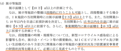 募集要項展示場施設変更