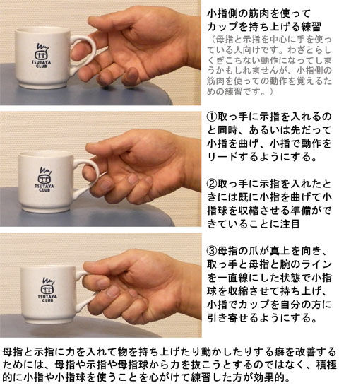 小指と小指球を使う練習_カップ
