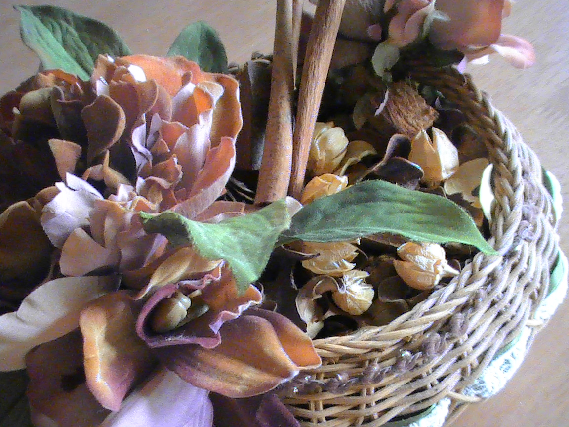 秋のポプリバスケット かぼちゃの花を食べる Yumi Barua S Hanaism Blog