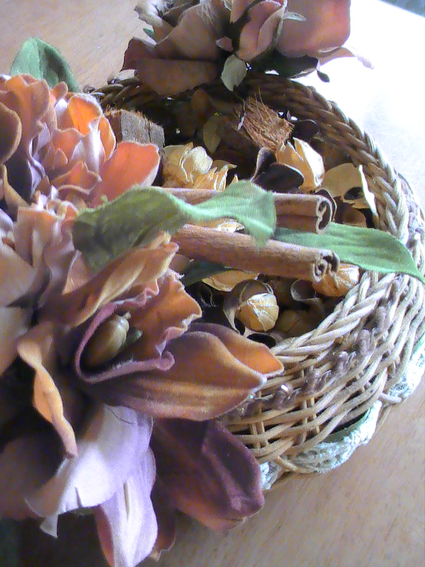 秋のポプリバスケット かぼちゃの花を食べる Yumi Barua S Hanaism Blog