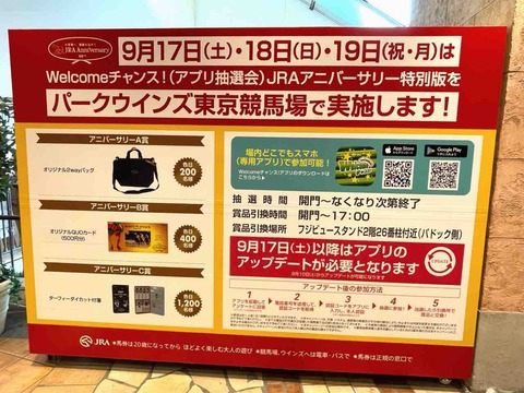 Welcomeチャンス JRAアニバーサリー特別版 : Yumichin☆News 3rd
