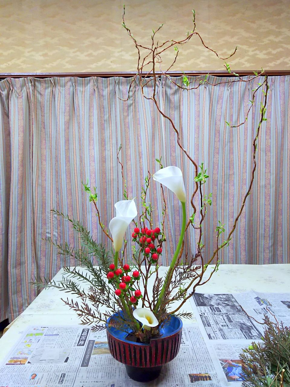 雲竜柳 今週のいけばな ゆみきちの花 華diary