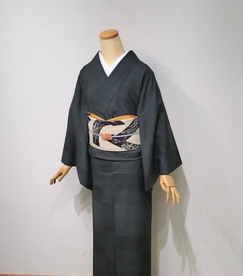 金*♪様 未使用近い　美品　袷　結城紬　小紋　江戸更紗　フルセット　紬袋帯　帯締 結城紬(袷) (奥順 結 縞柄絣紋様 未使用 鑑定証) - メルカリ