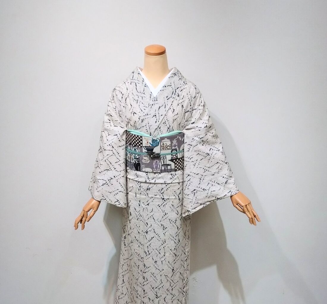 ゼンマイ紬織りこうげい単衣きもの : 弓岡勝美yumiokaｰichinokuraのblog