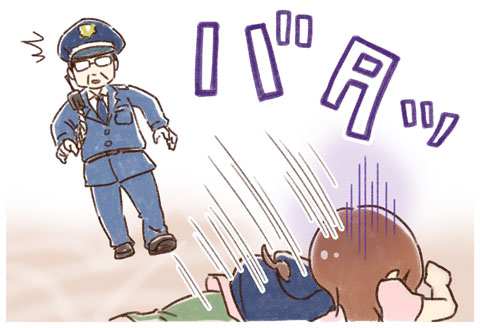 倒れる ゆむい