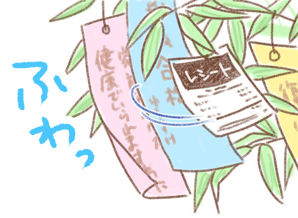 七夕　短冊　ゆむい