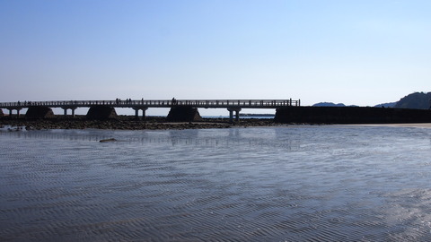 青島海岸から弥生橋