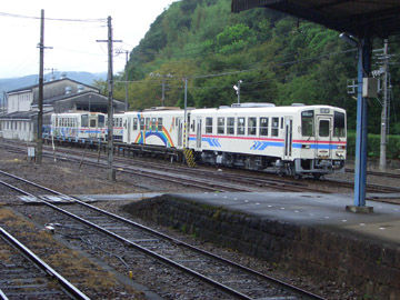 くま川鉄道(人吉駅にて)