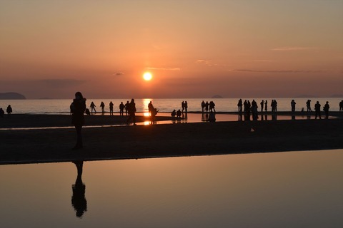 父母ヶ浜の夕景 (4)_