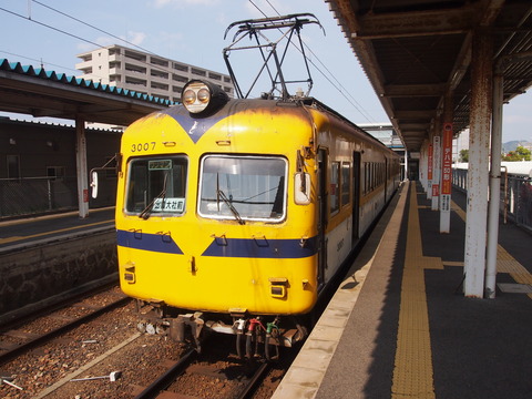 一畑電車と松江城 (4)