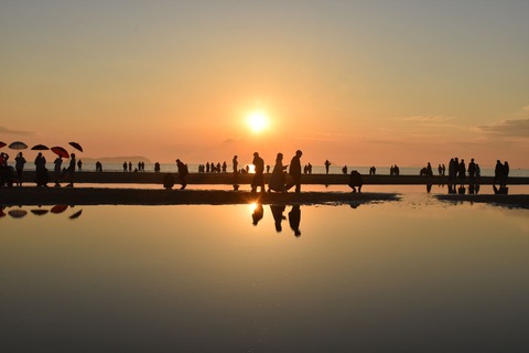 父母ヶ浜の夕景 (2)_