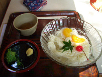 清水寺で食べた素麺