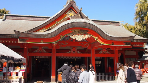 青島神社ご拝殿