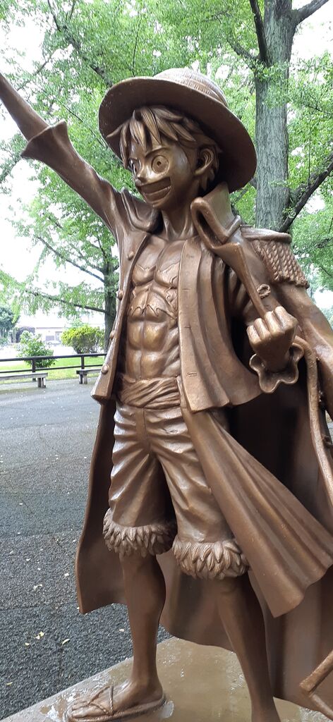 麦わらの一味ここに集結！ONE PIECE 熊本復興プロジェクト銅像