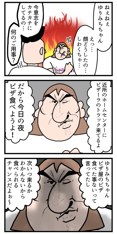 ピザ屋さんのピザ初めて食べたけど美味い2