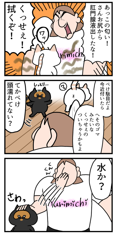 どうしたら肛門から出るものが頭に付くの