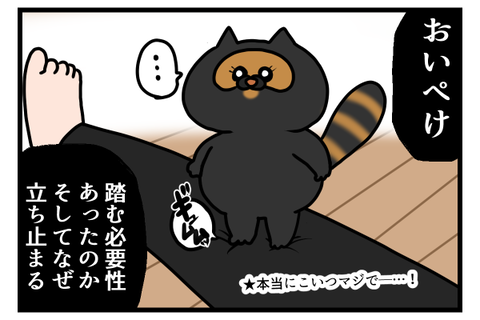 猫ちゃん達の人の跨ぎ方に性格出てる2