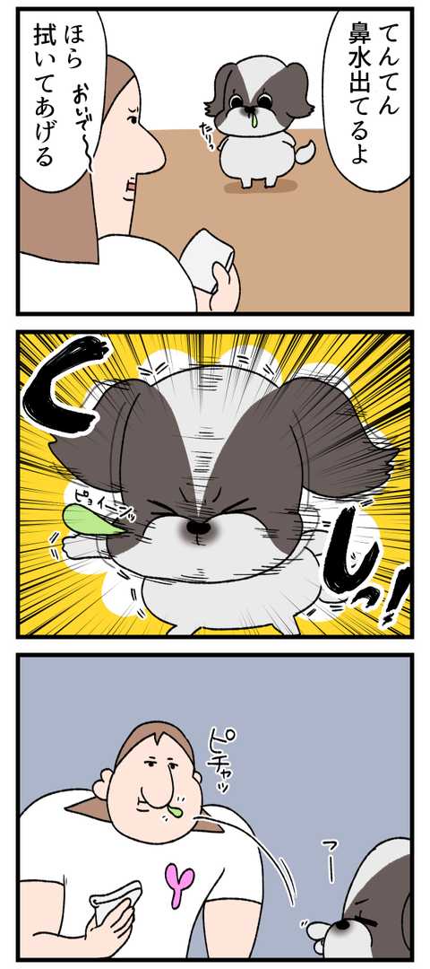 ペキニーズは鼻水噴射機