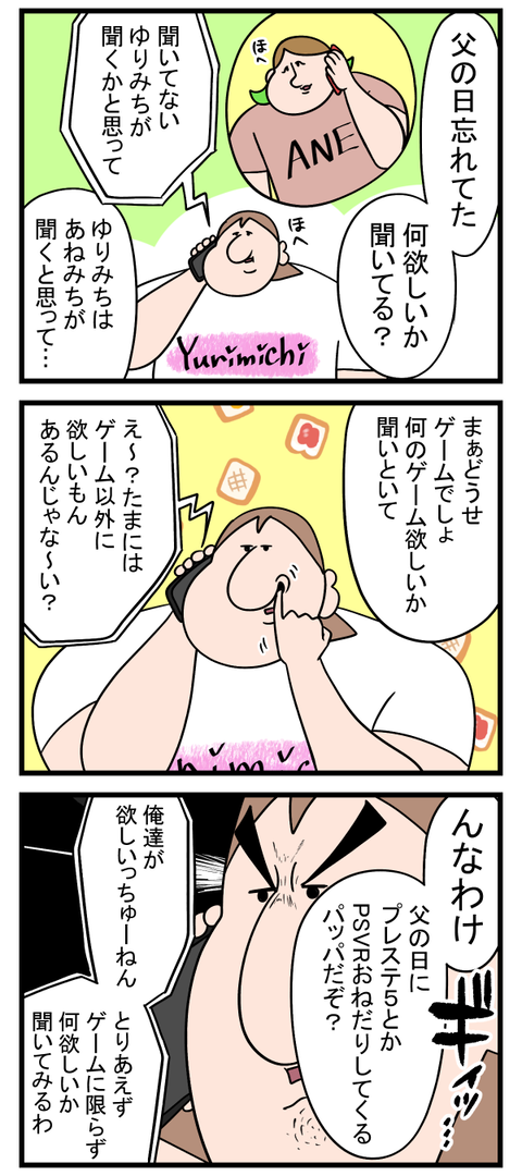 我が家の父はいつまでも中学生