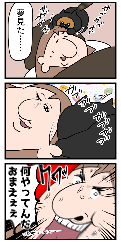 猫ちゃんのせいで怖い夢見た2