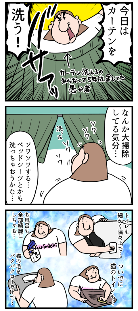 スイッチ入ってしこたま掃除した己を褒めてあげよう