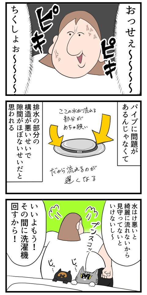 洗面台の水はけが悪い！！！！！！！！！2