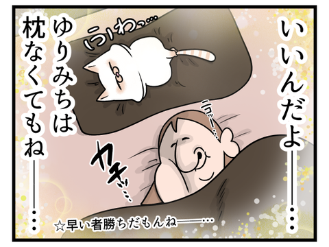 猫と一緒に仲良く睡眠♪2