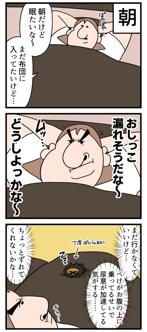 朝から地味にな攻防戦