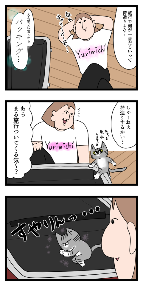 旅行で一番だるいのは荷造りと荷解き