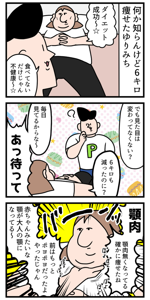 痩せた確認の仕方がなんか嫌な旦那