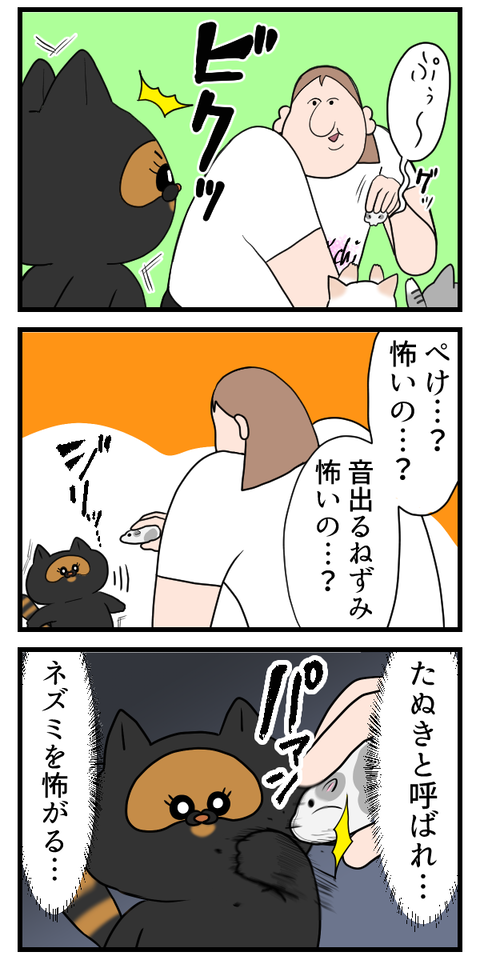 たぬきに見えるしネズミを怖がるし…お前まさか…2